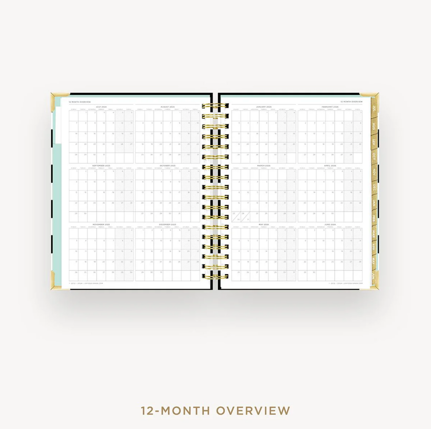Day Designer Planner - Black Stripe