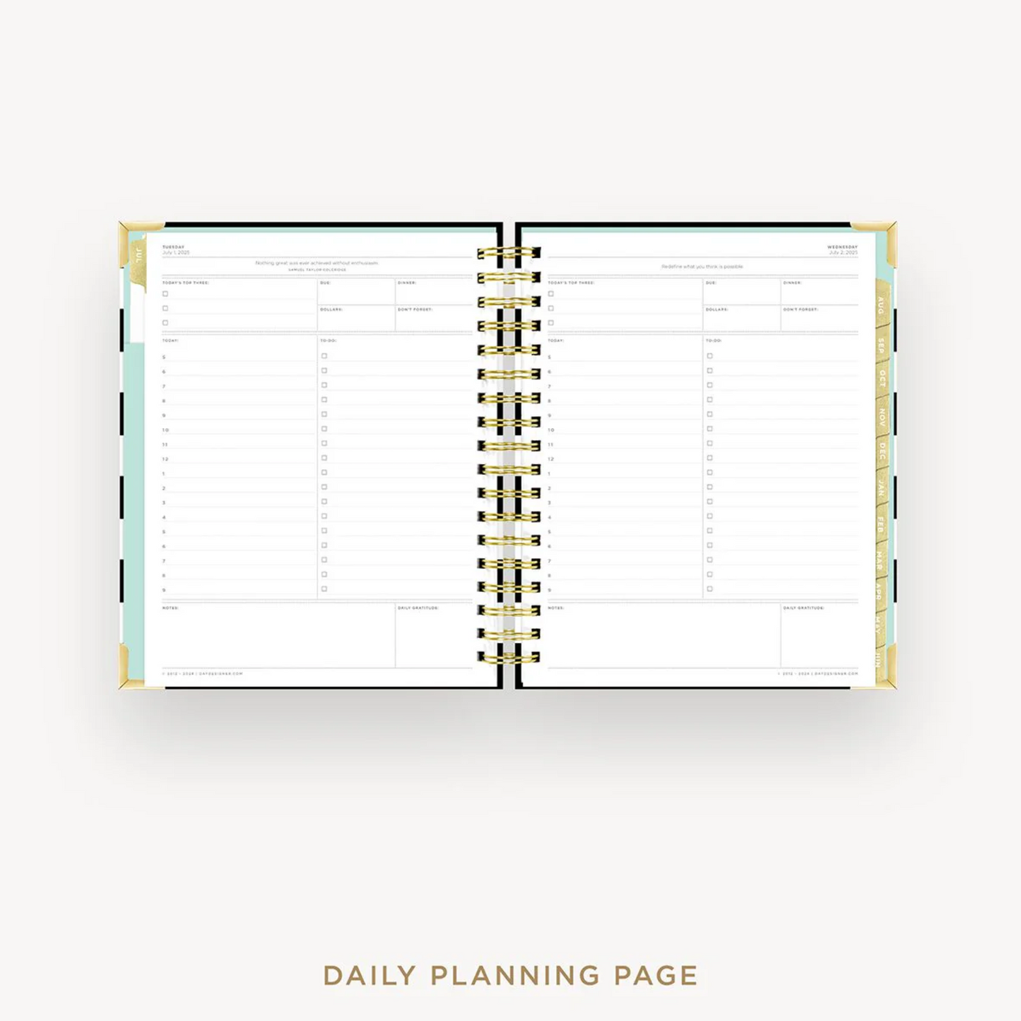 Day Designer Planner - Black Stripe