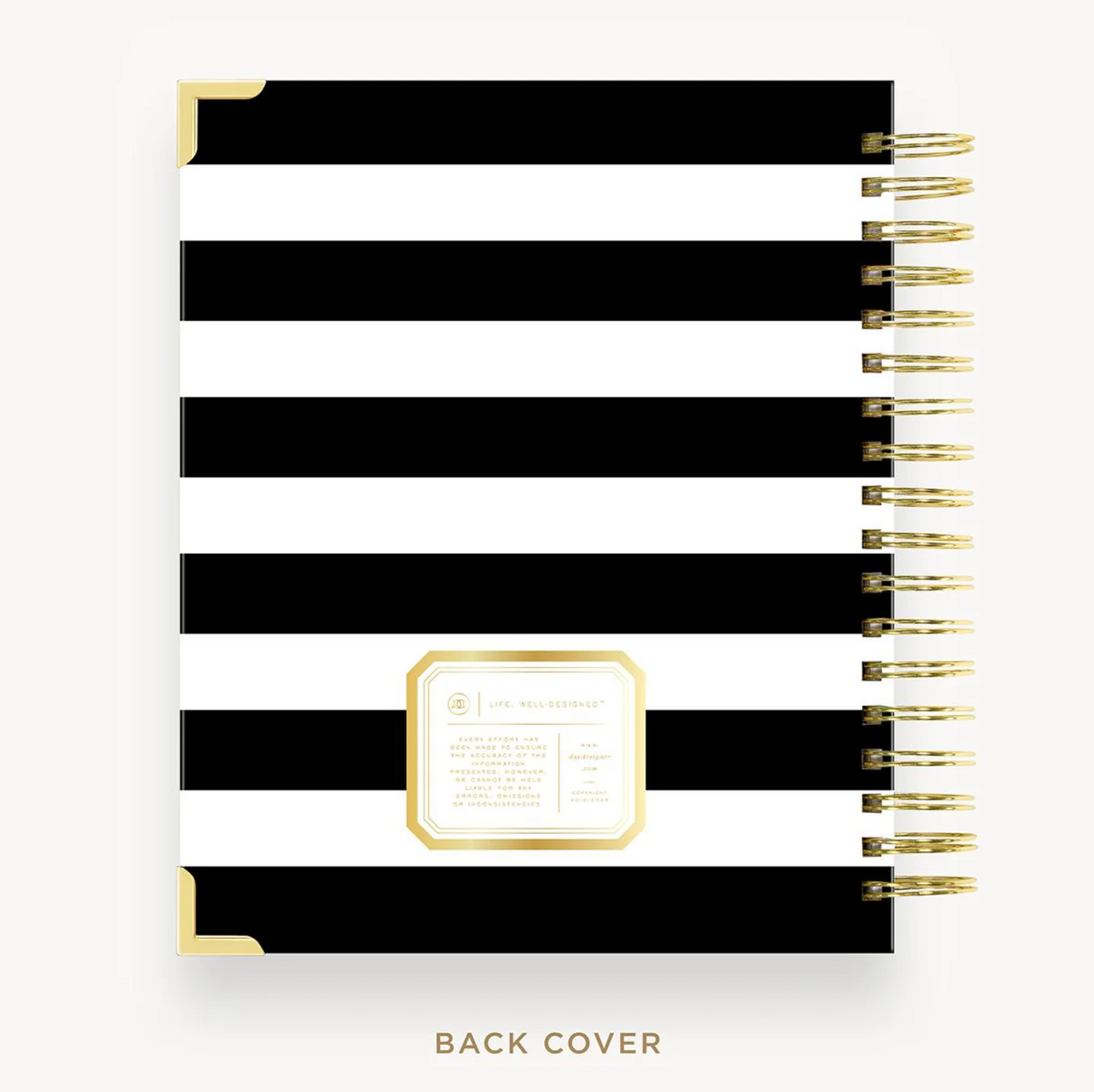 Day Designer Planner - Black Stripe