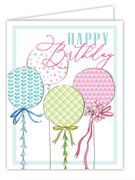 Happy Birthday Balloons Card