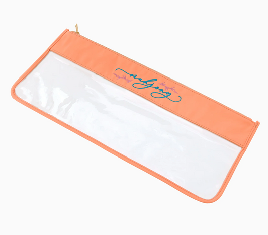 Peach Script Mahjong Bag