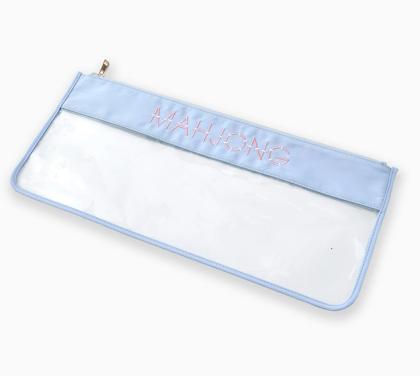 Light Blue Bamboo Mahjong Bag