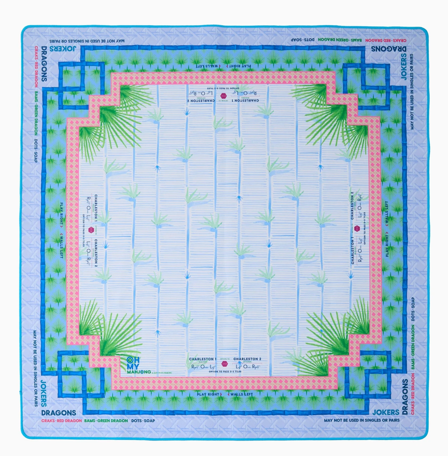 Palm Paradise Mahjong Mat