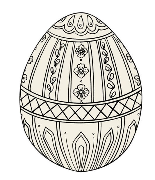 Diecut Easter Egg Coloring Placemats