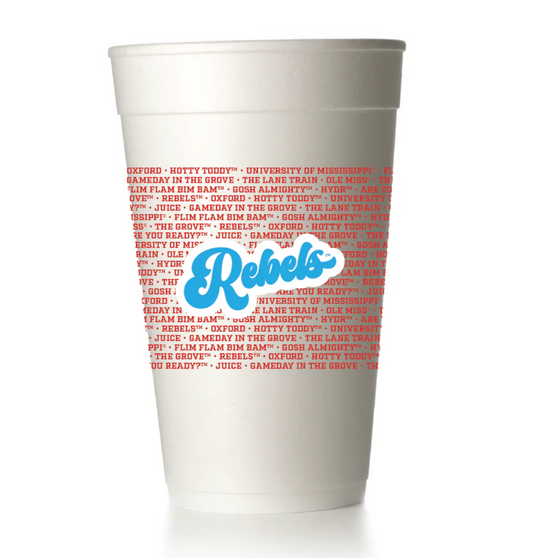 Ole Miss Rebels Wrap Styrofoam Cups