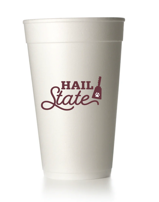 Hail State Cowbell Styrofoam Cups