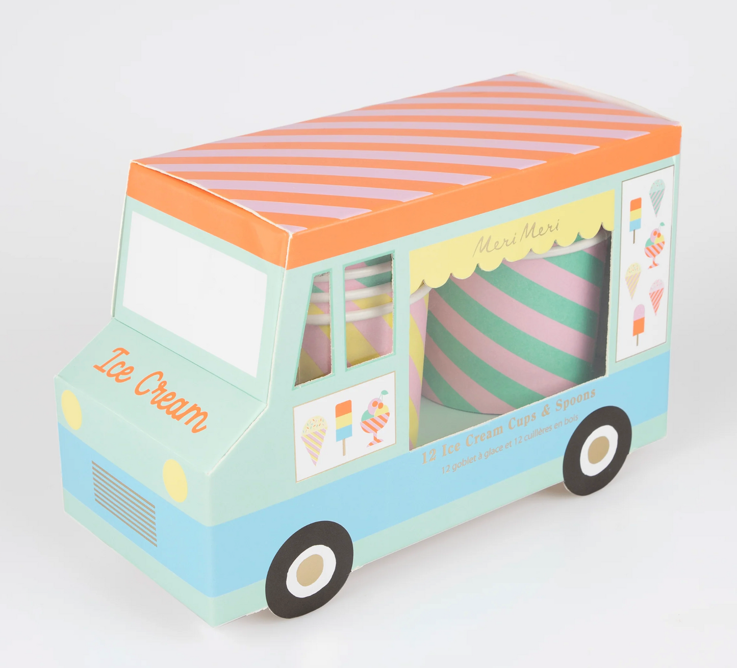 Ice Cream Cups & Spoons