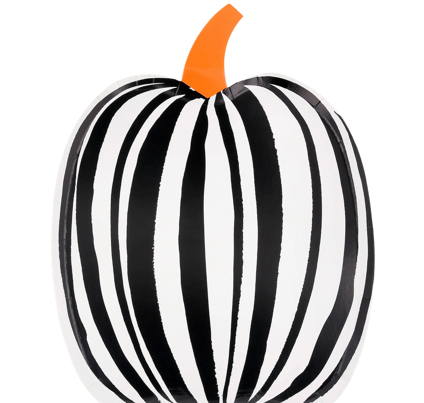 Stripe Pumpkin Diecut Plates