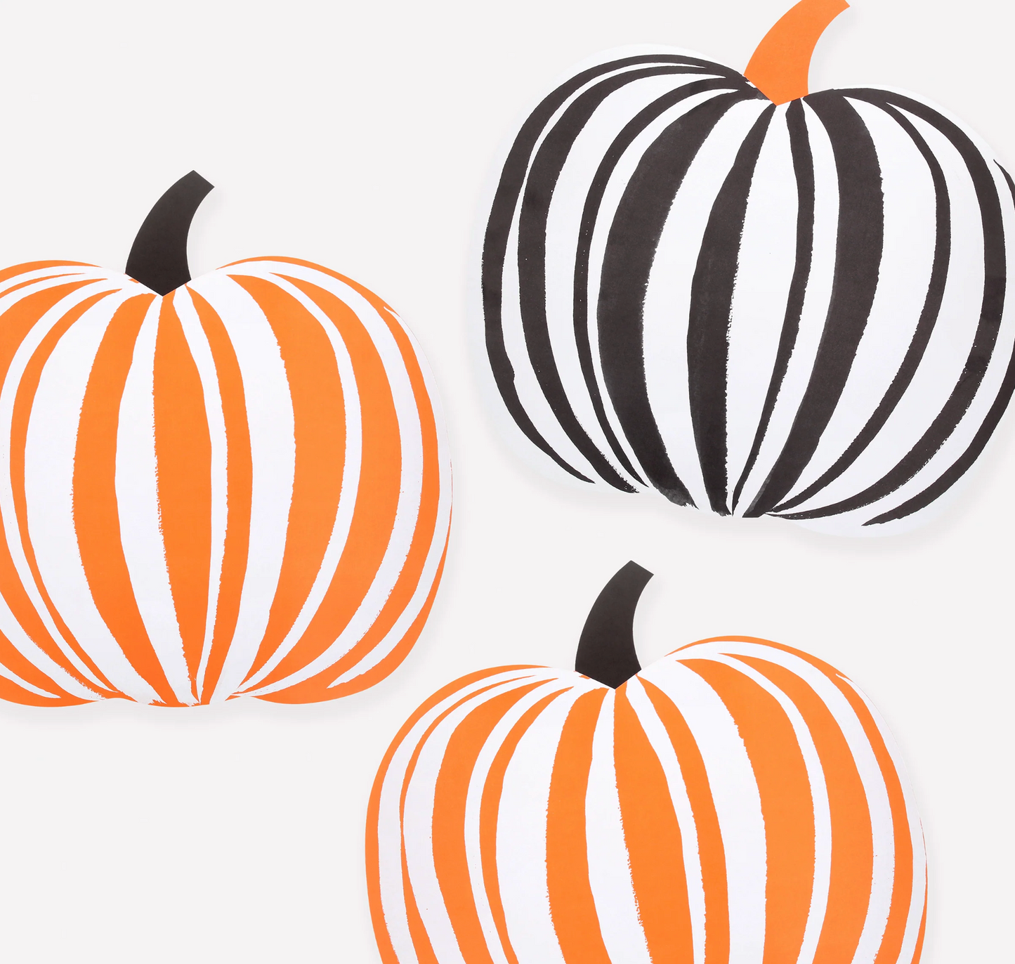 Stripe Pumpkin Paper Placemats
