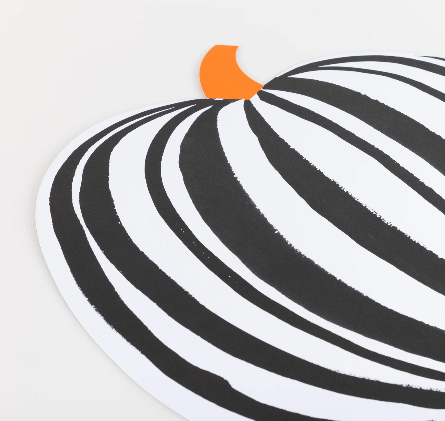 Stripe Pumpkin Paper Placemats