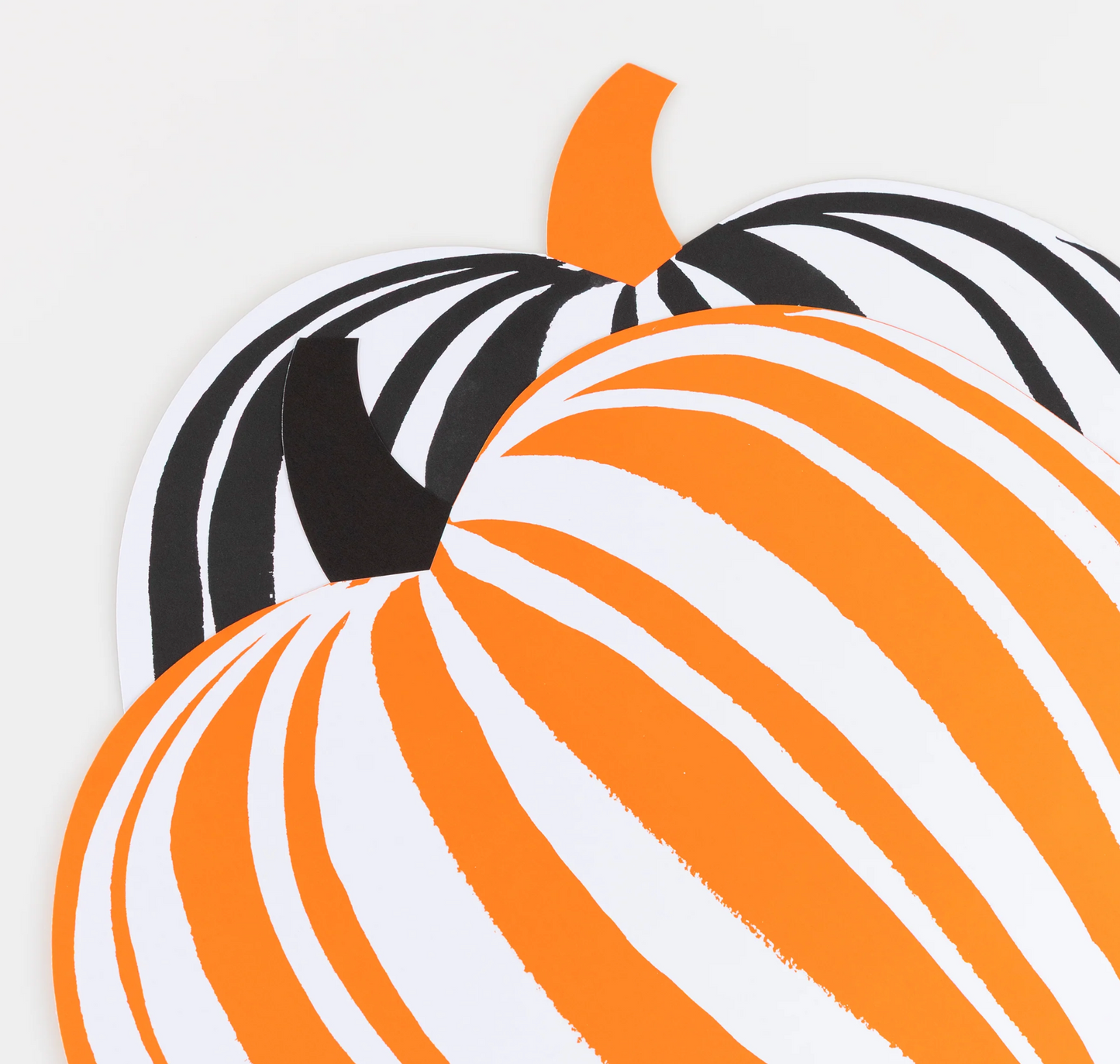 Stripe Pumpkin Paper Placemats