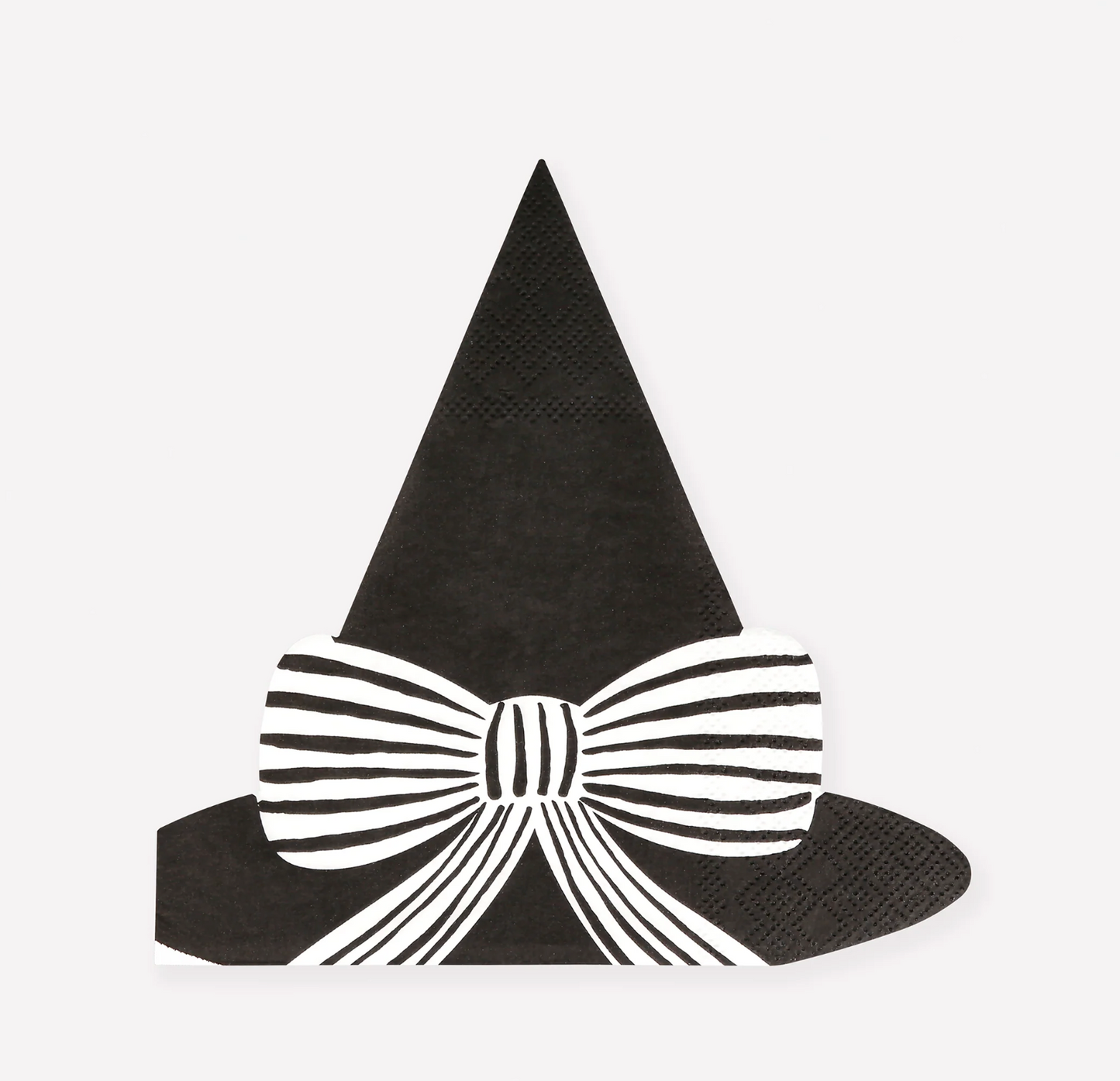 Black Witch Hat Diecut Napkins w/ Bow