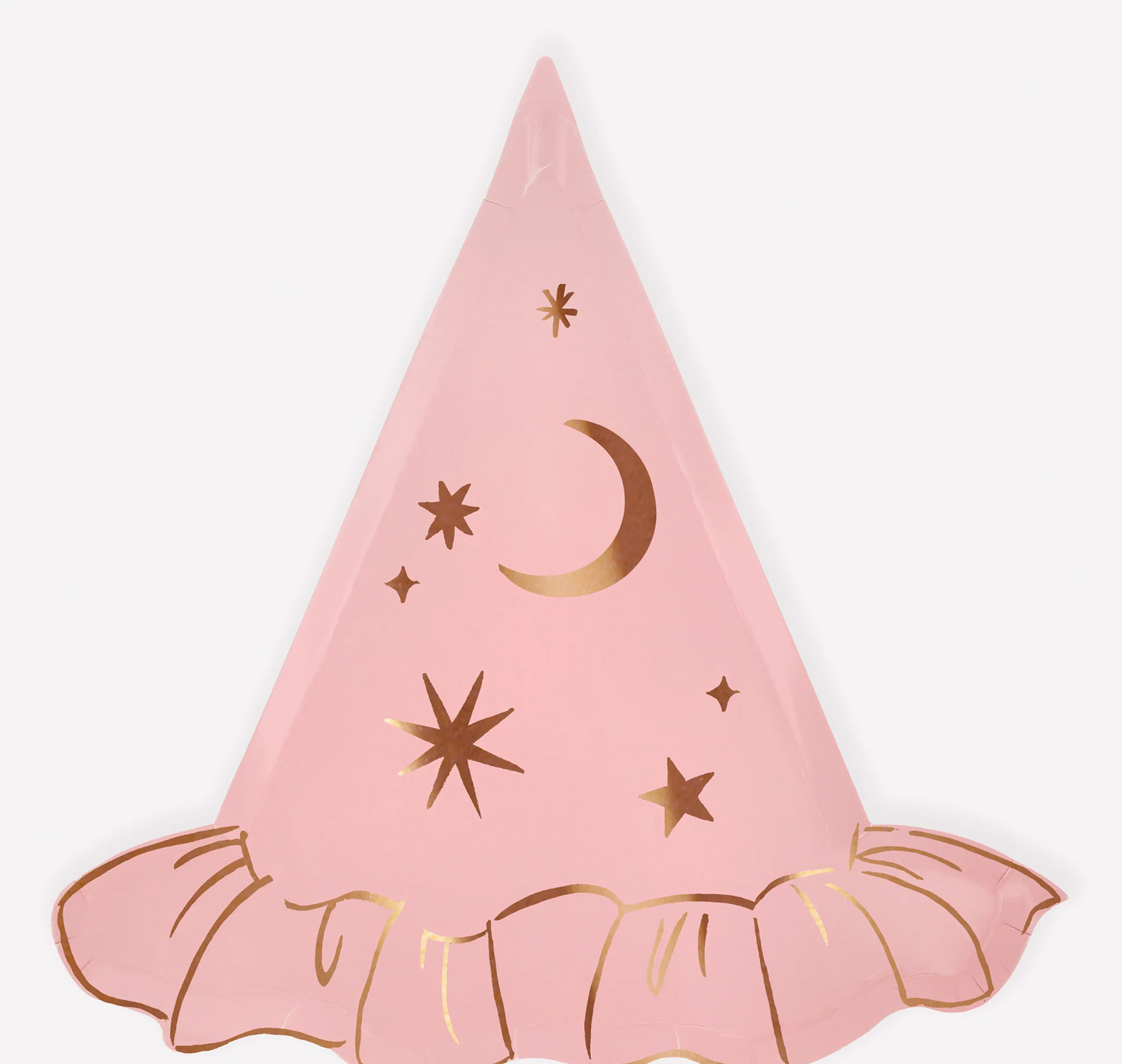 Pink Witch Hat Diecut Plates
