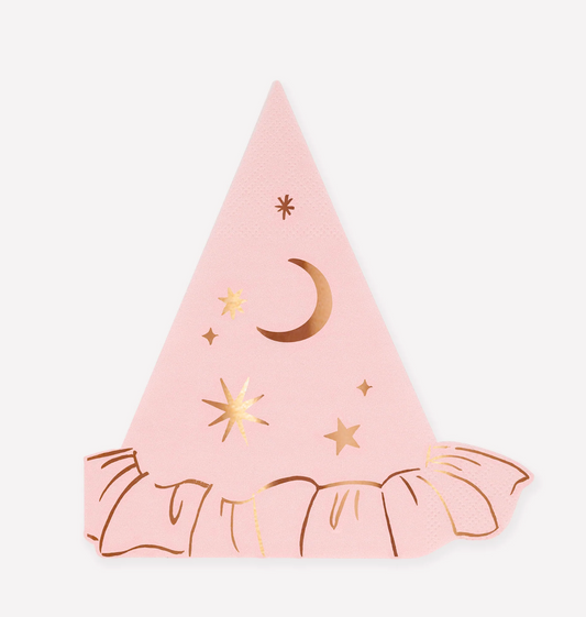 Pink Witch Hat Diecut Napkins