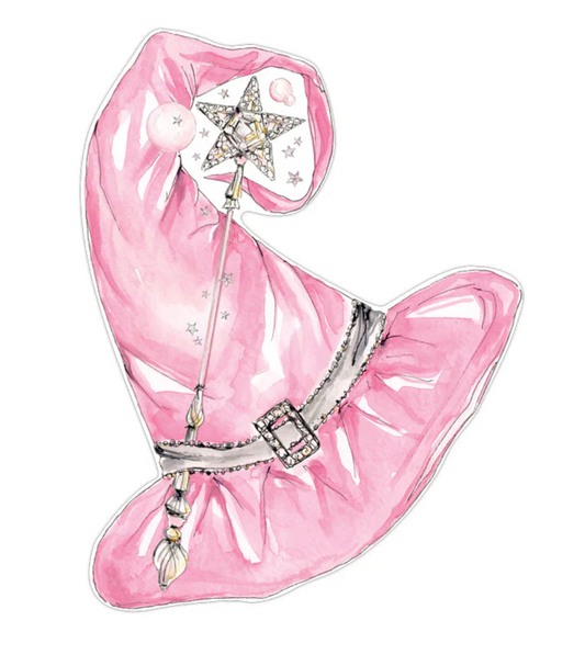 Pink Wicked Witch Hat Posh Die-Cut Placemats