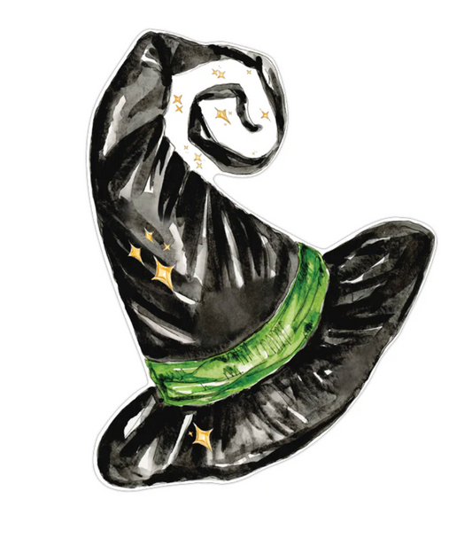 Black Wicked Witch Hat Posh Die-Cut Placemats
