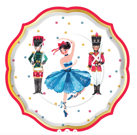 Whimsical Nutcracker Dinner Plates