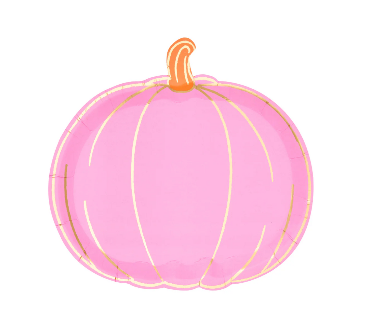 Boo Bold Diecut Pumpkin Plates