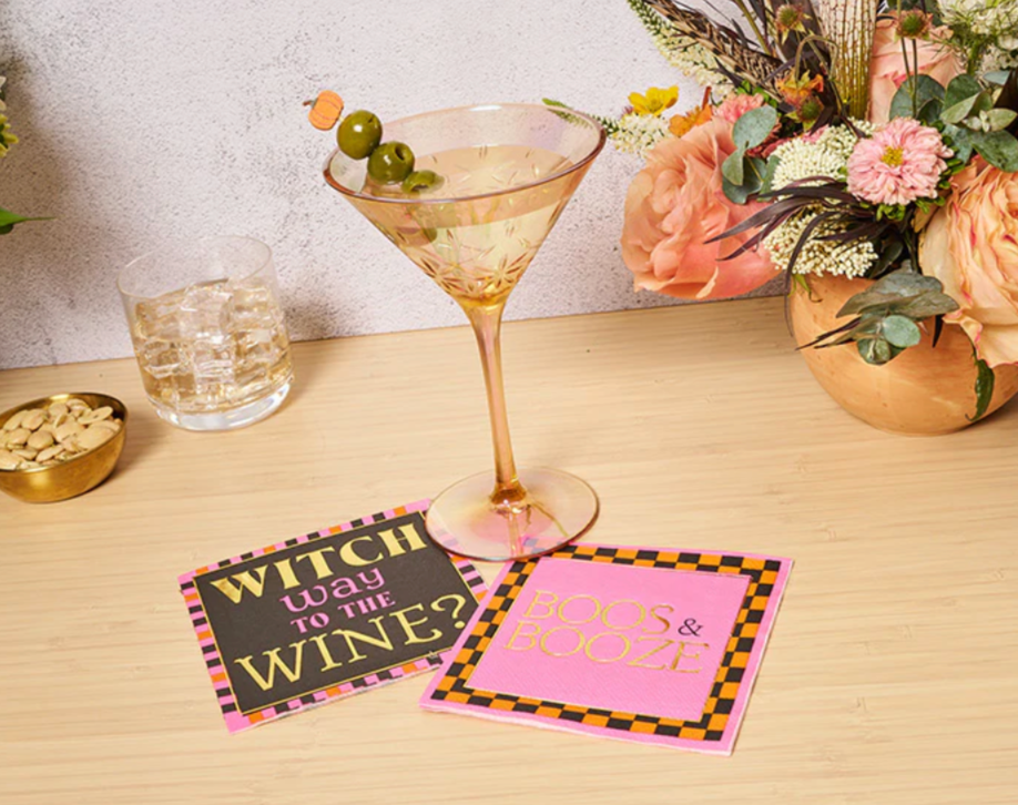 Boos & Booze Beverage Napkins