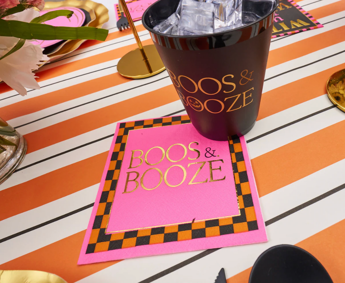 Boos & Booze Beverage Napkins