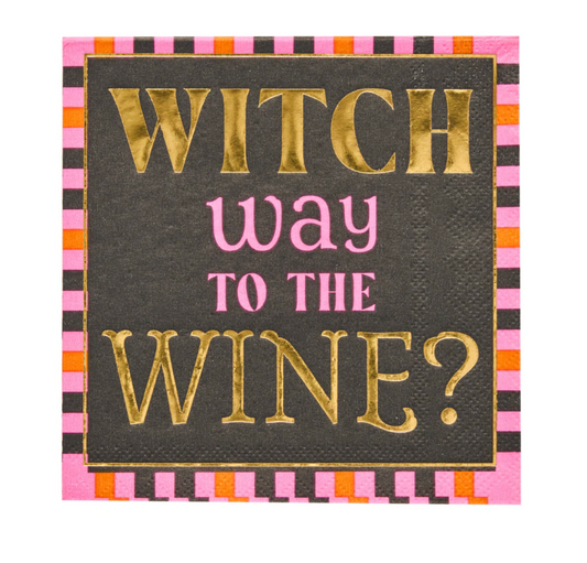 Witch Way to the Wine Beverage Napkins