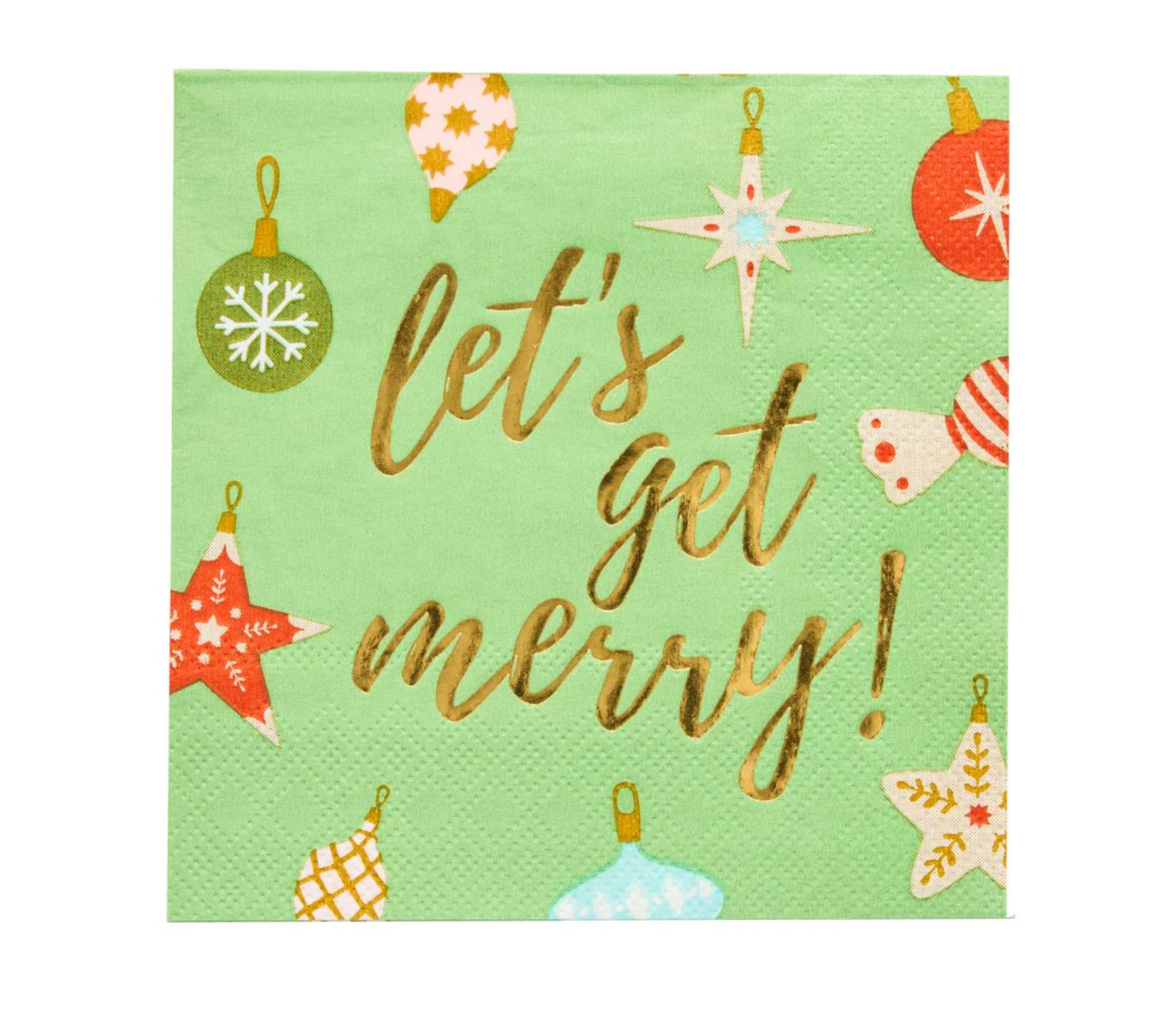 Let's Get Merry Beverage Napkins