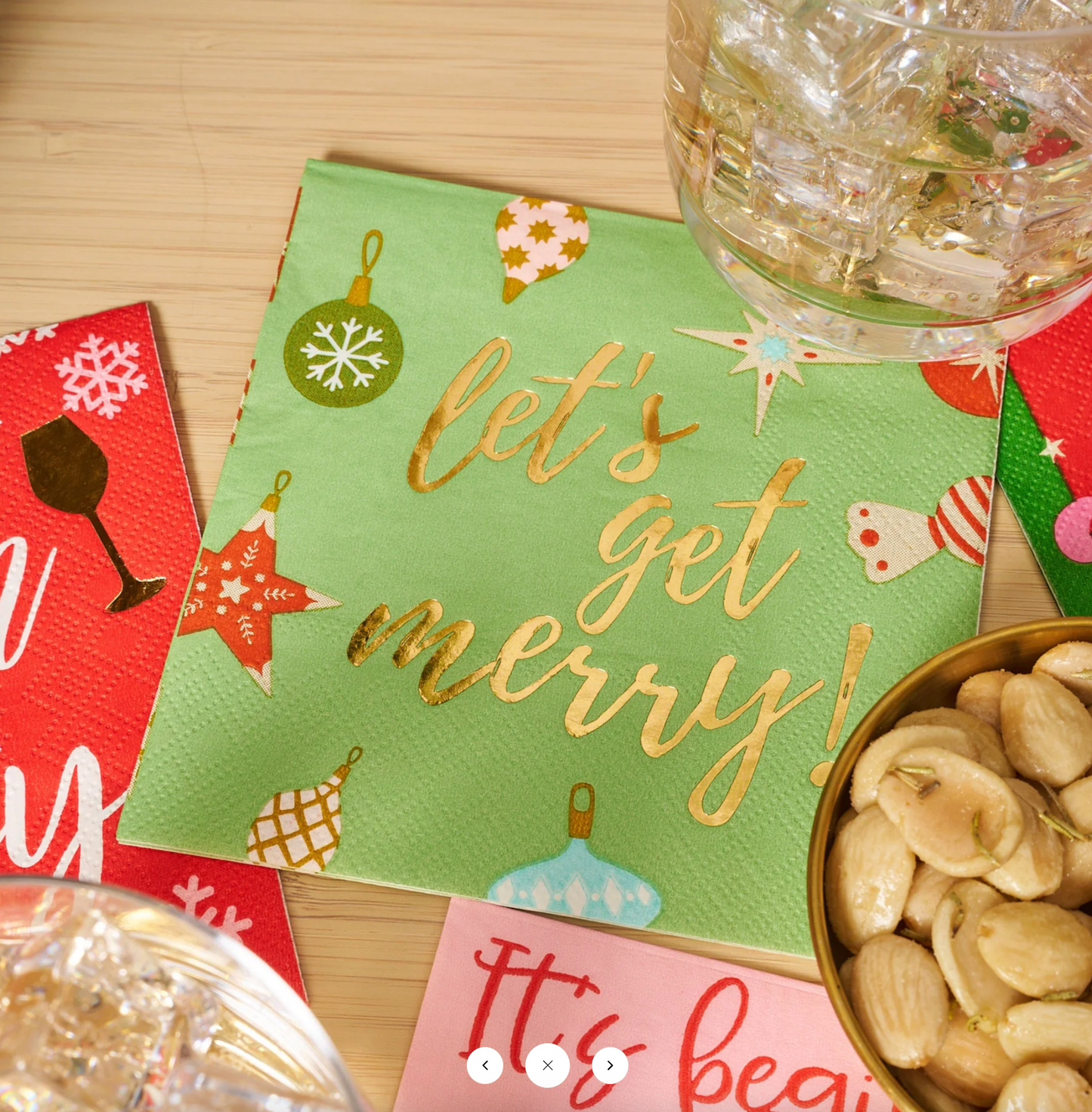 Let's Get Merry Beverage Napkins