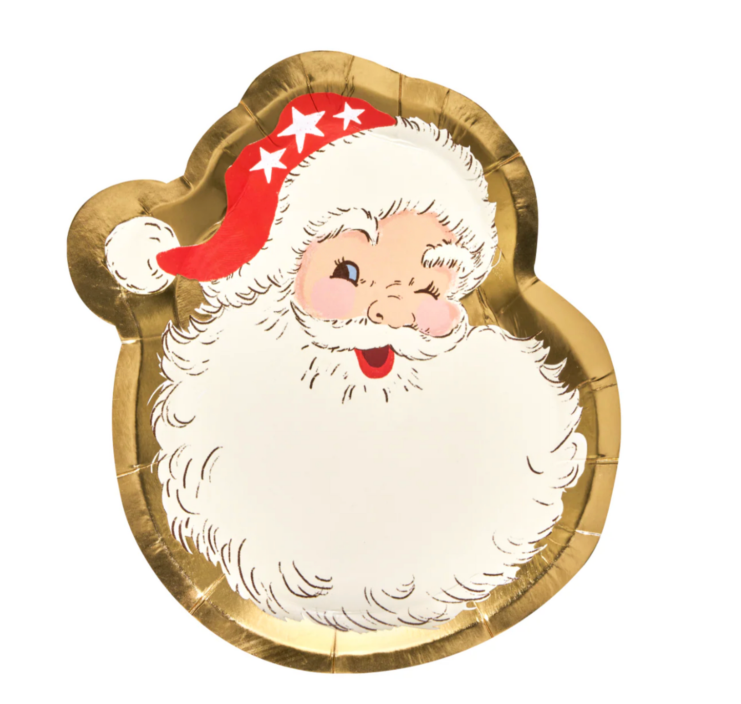 Vintage Santa Diecut Side Plates