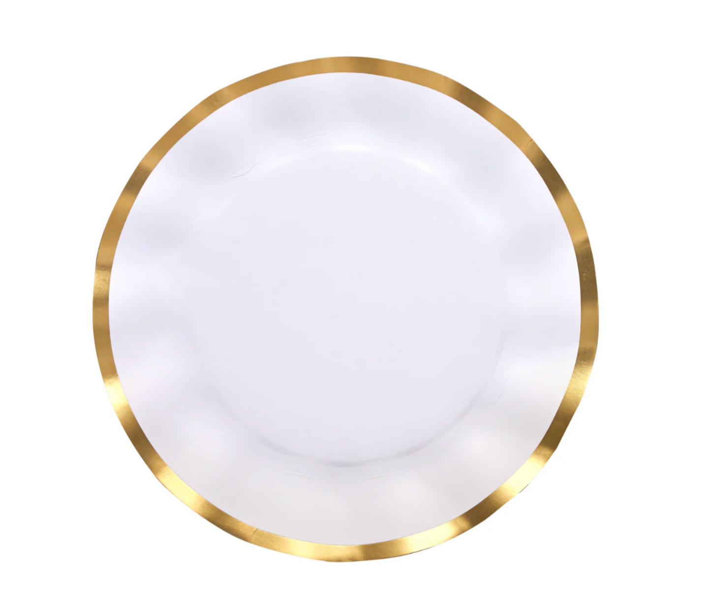 Wavy Dinner Plates - Every Day White