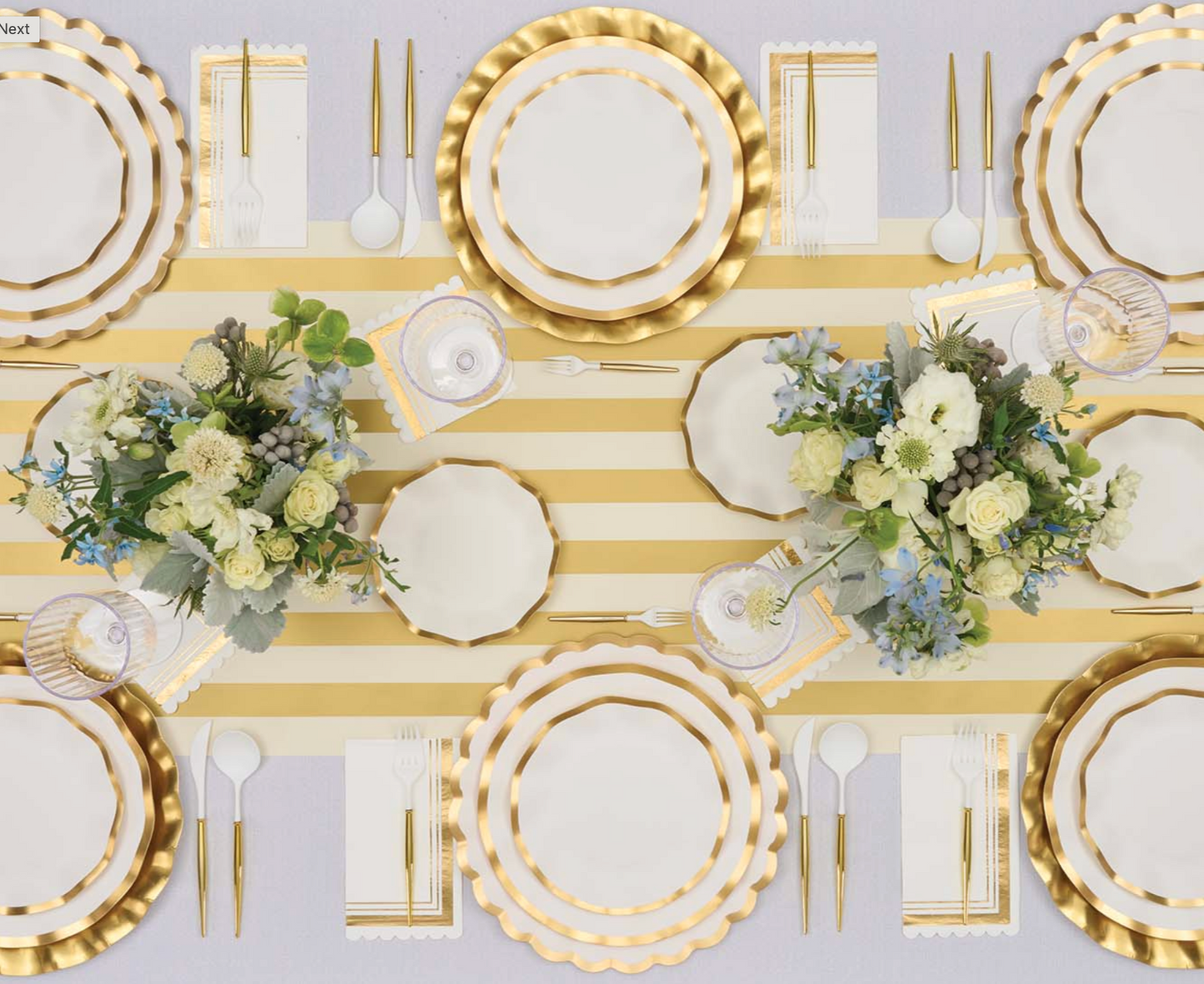 Wavy Dinner Plates - Every Day White