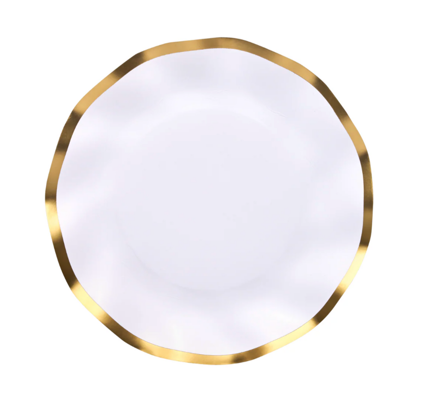 Wavy Salad Plates - Every Day White
