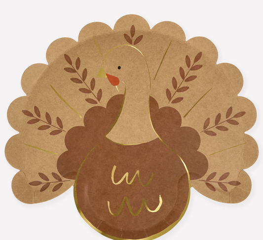 Folk Turkey Plates