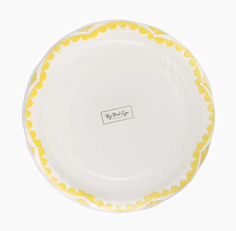 Yellow Dessert Plate