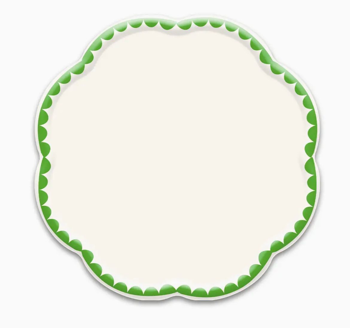 Green Dessert Plate