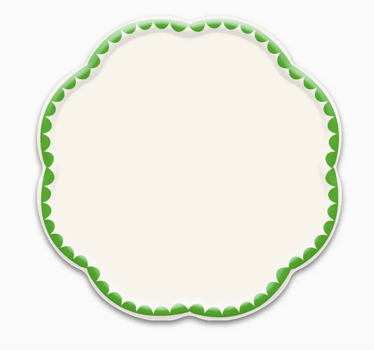Green Dessert Plate