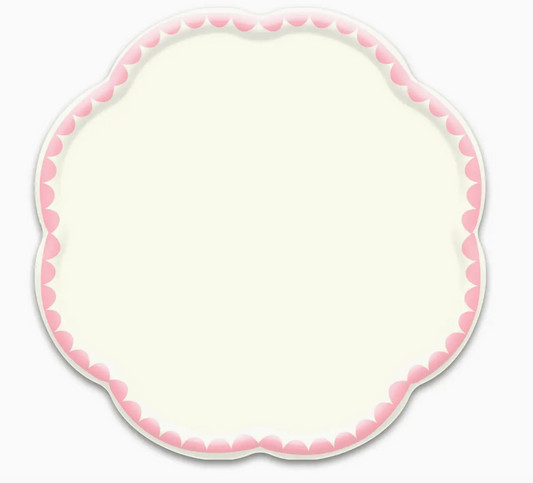 Pink Dessert Plate