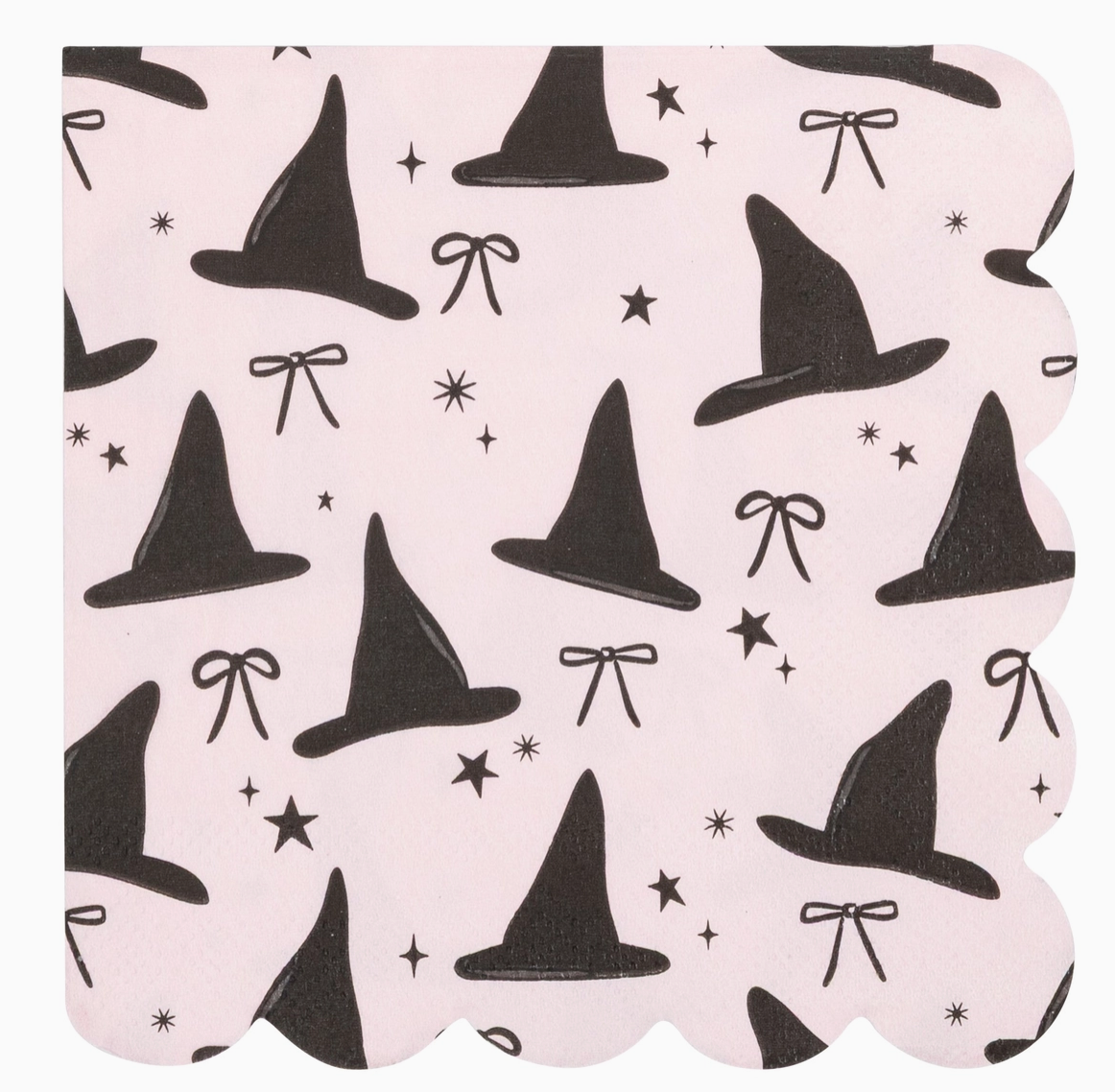 Witch Hats Scallop Cocktail Napkin