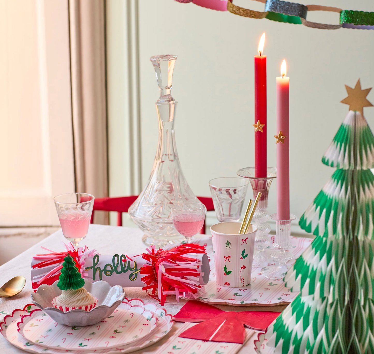 Festive Icon Stripes Side Plates