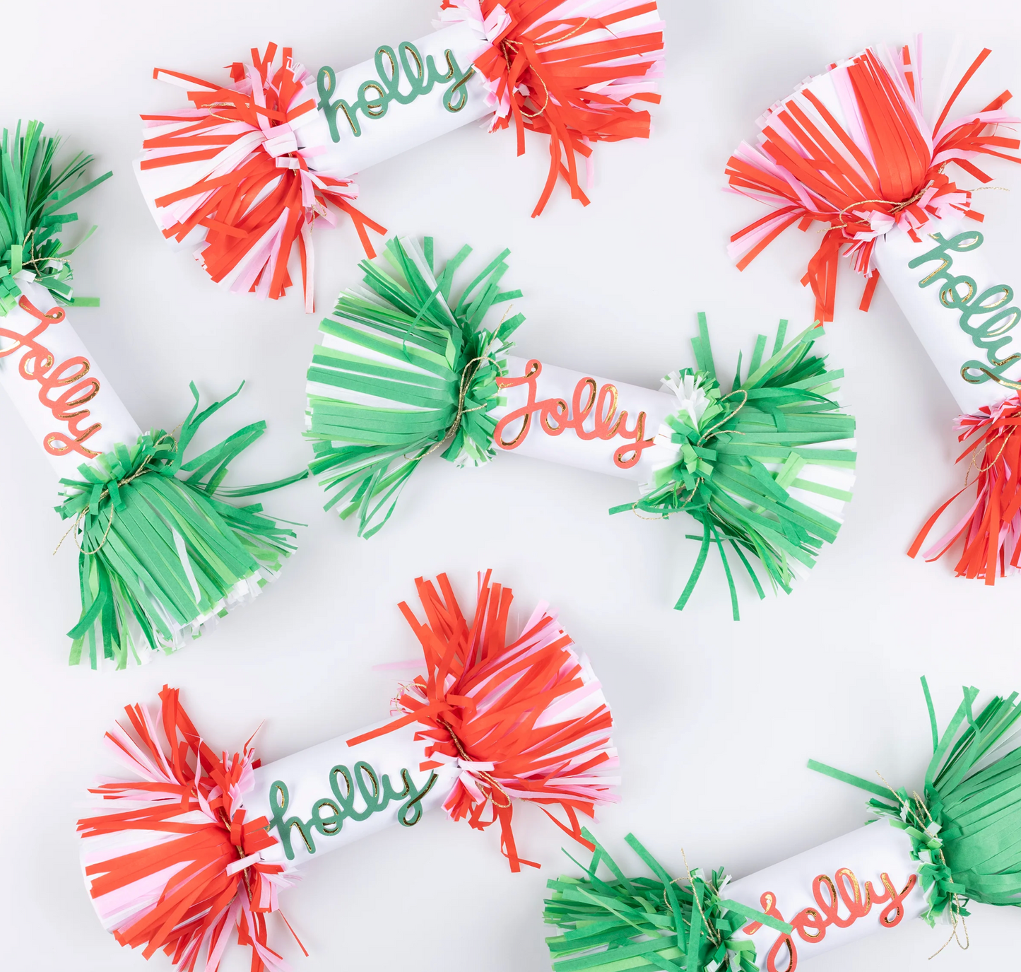 Jolly Holly Fringe Crackers