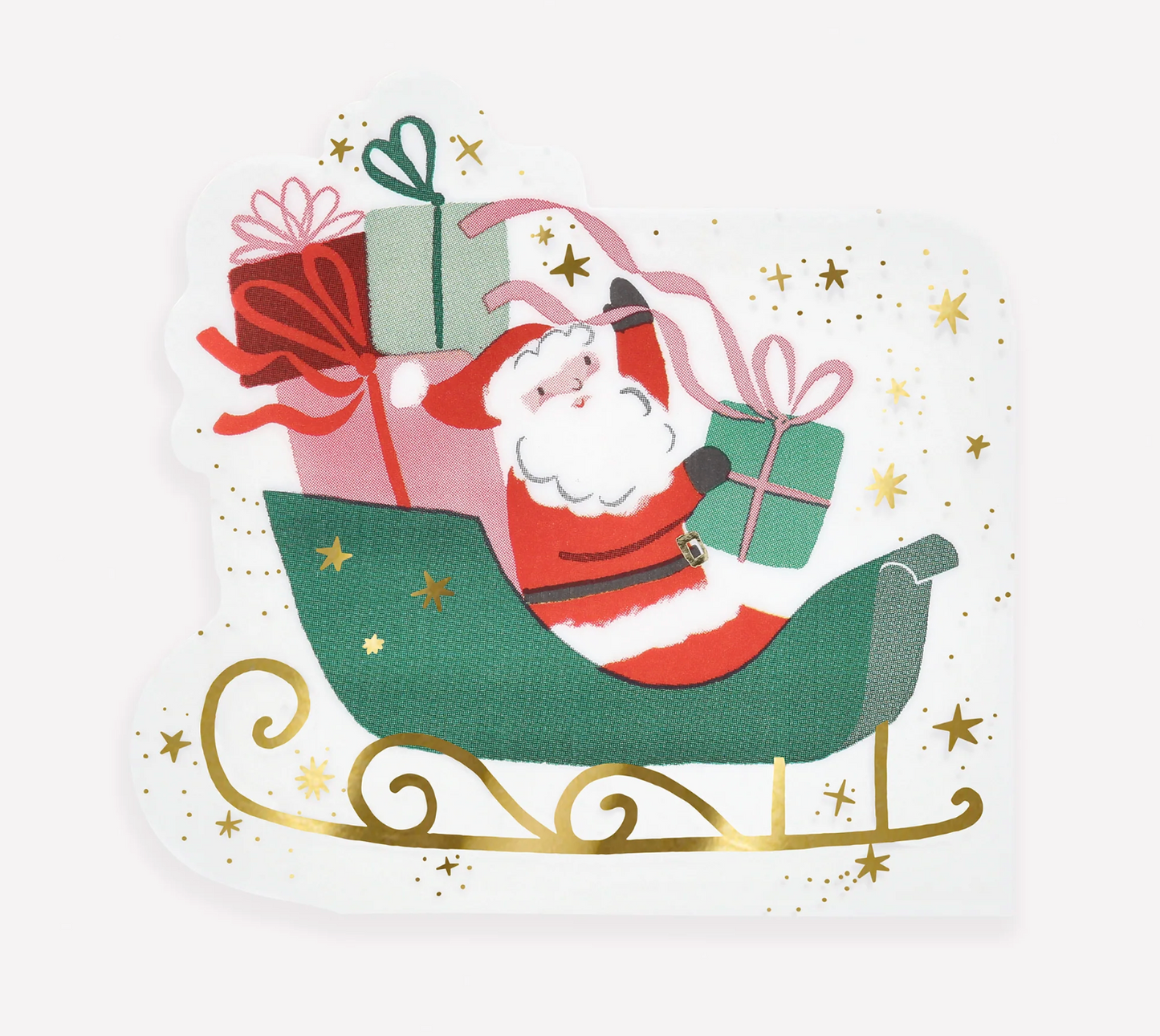 Santa's Sleigh Diecut Napkins