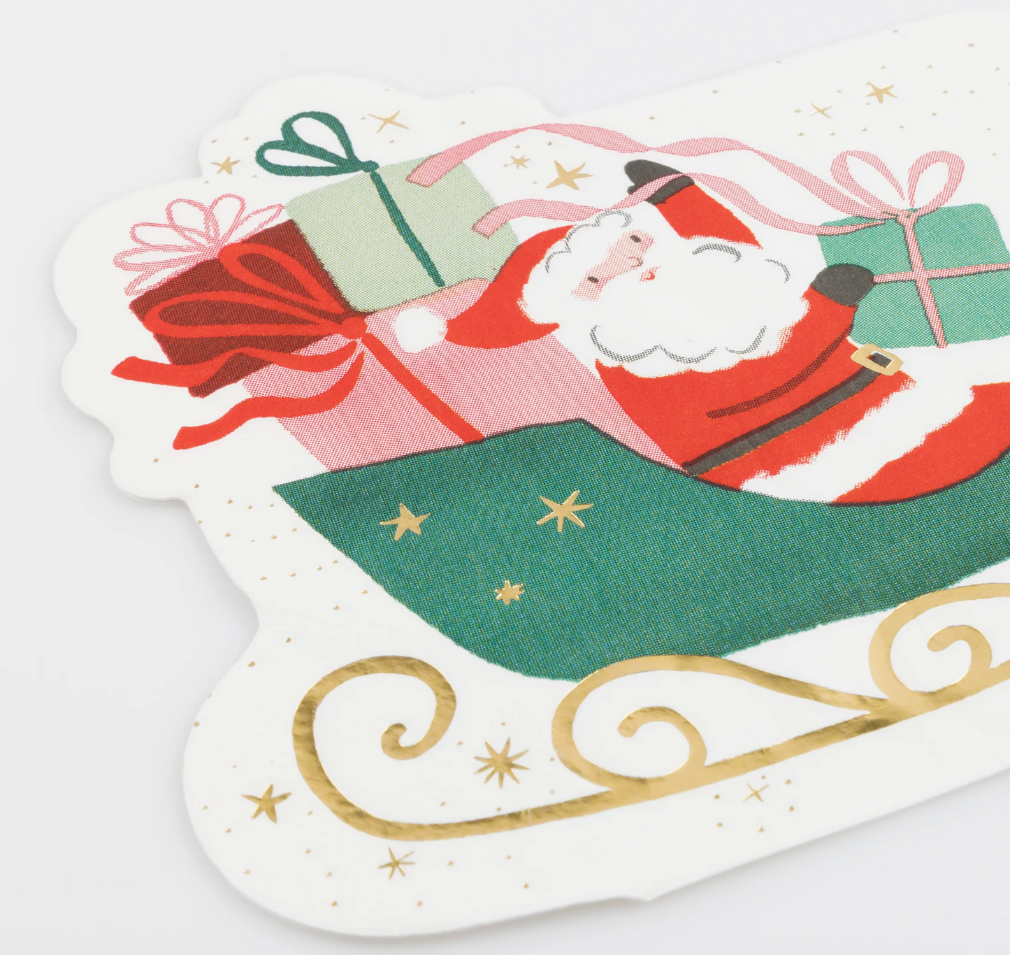 Santa's Sleigh Diecut Napkins