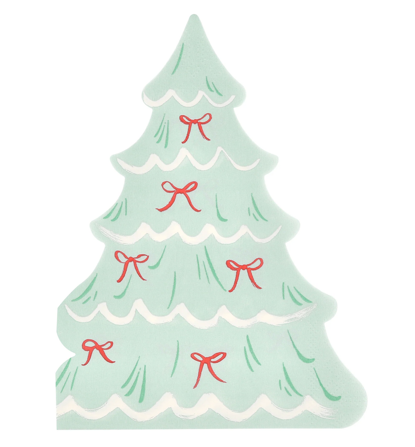 Christmas Tree w/ Bows Diecut Napkins