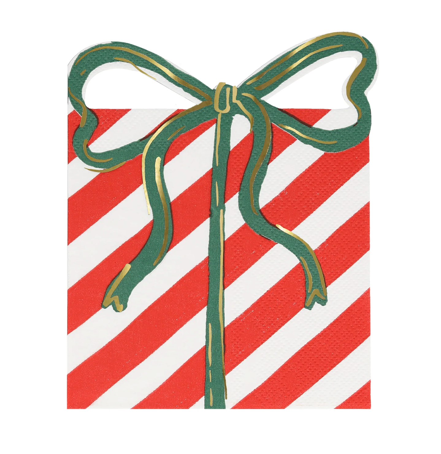 Present w/ Bow Diecut Napkins
