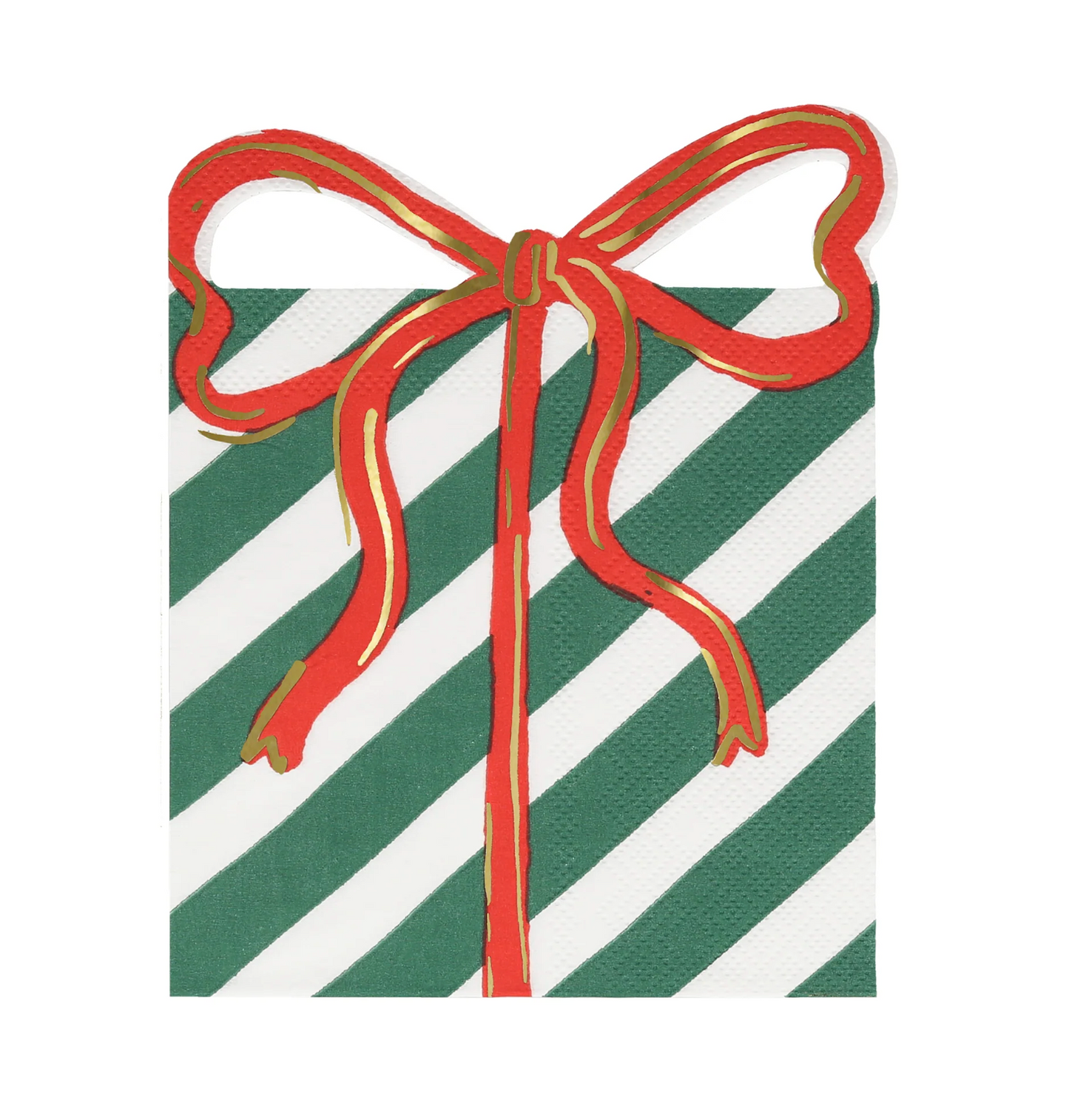 Present w/ Bow Diecut Napkins