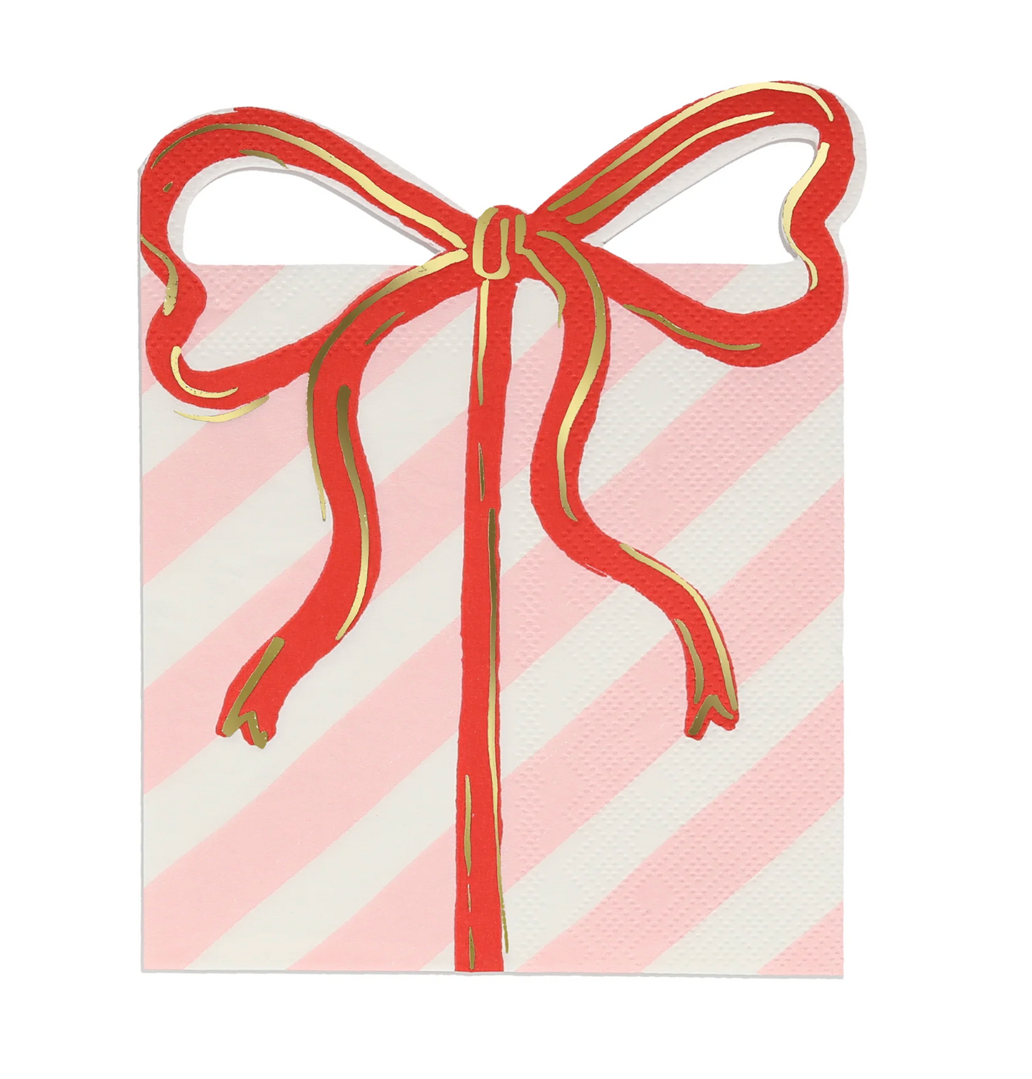 Present w/ Bow Diecut Napkins