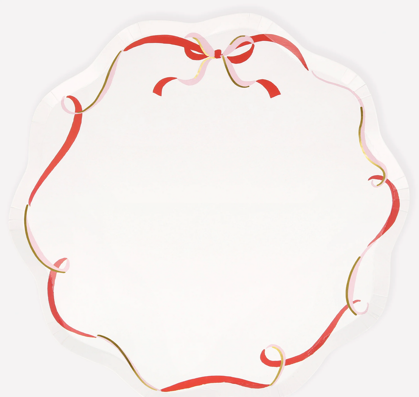 Ribbon Bow Dinner Plates