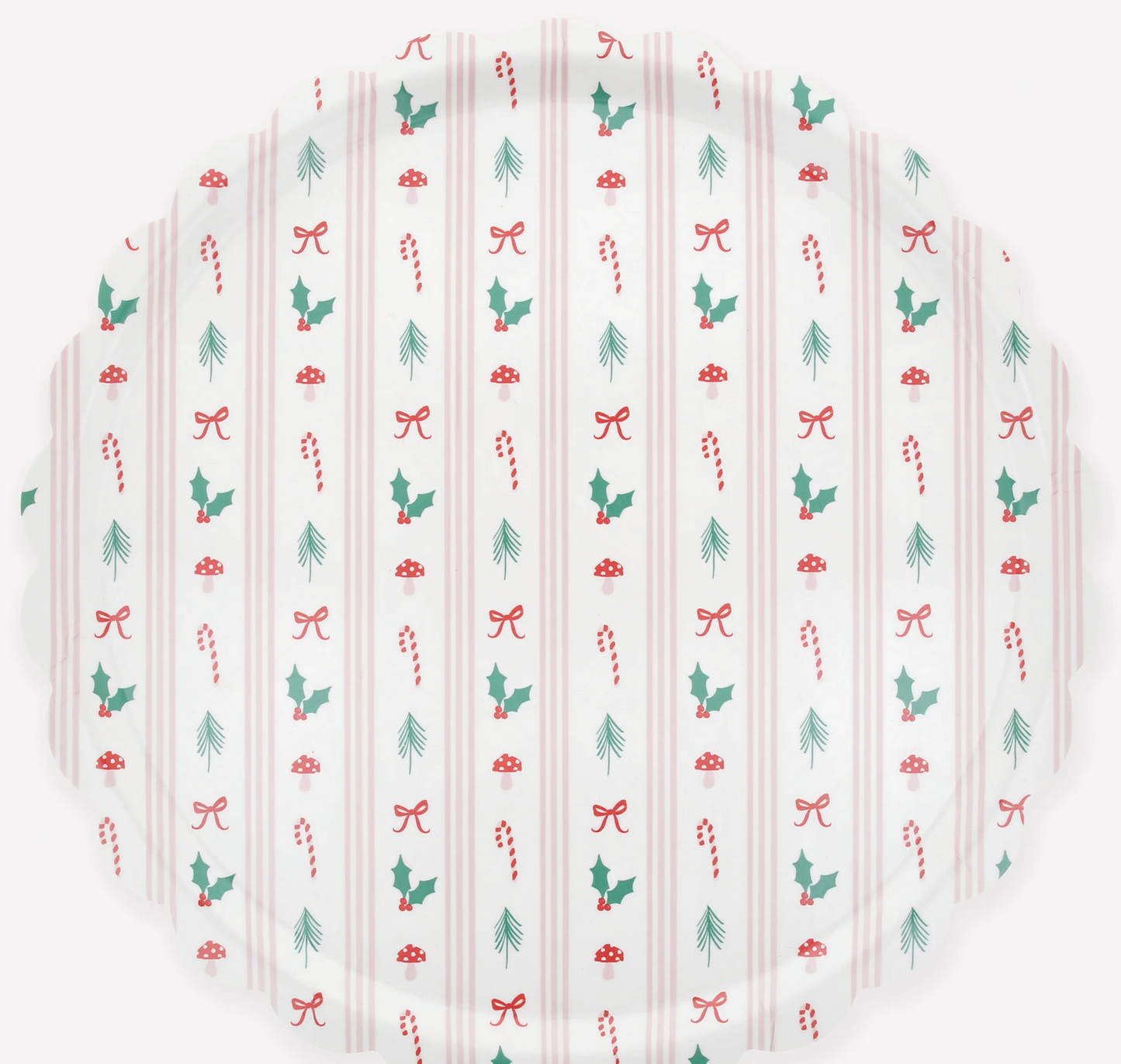 Festive Icon Stripes Large Tray