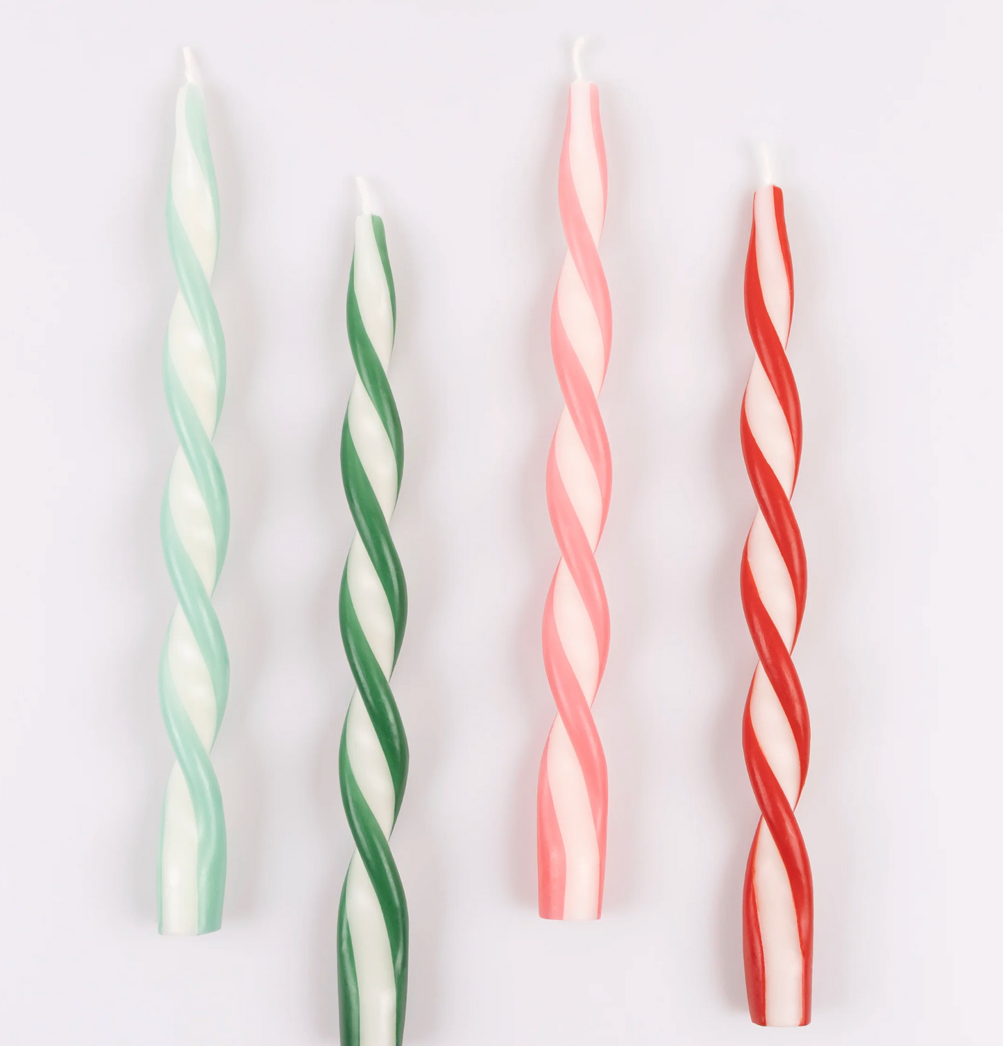 Assorted Stripe Twist Candles
