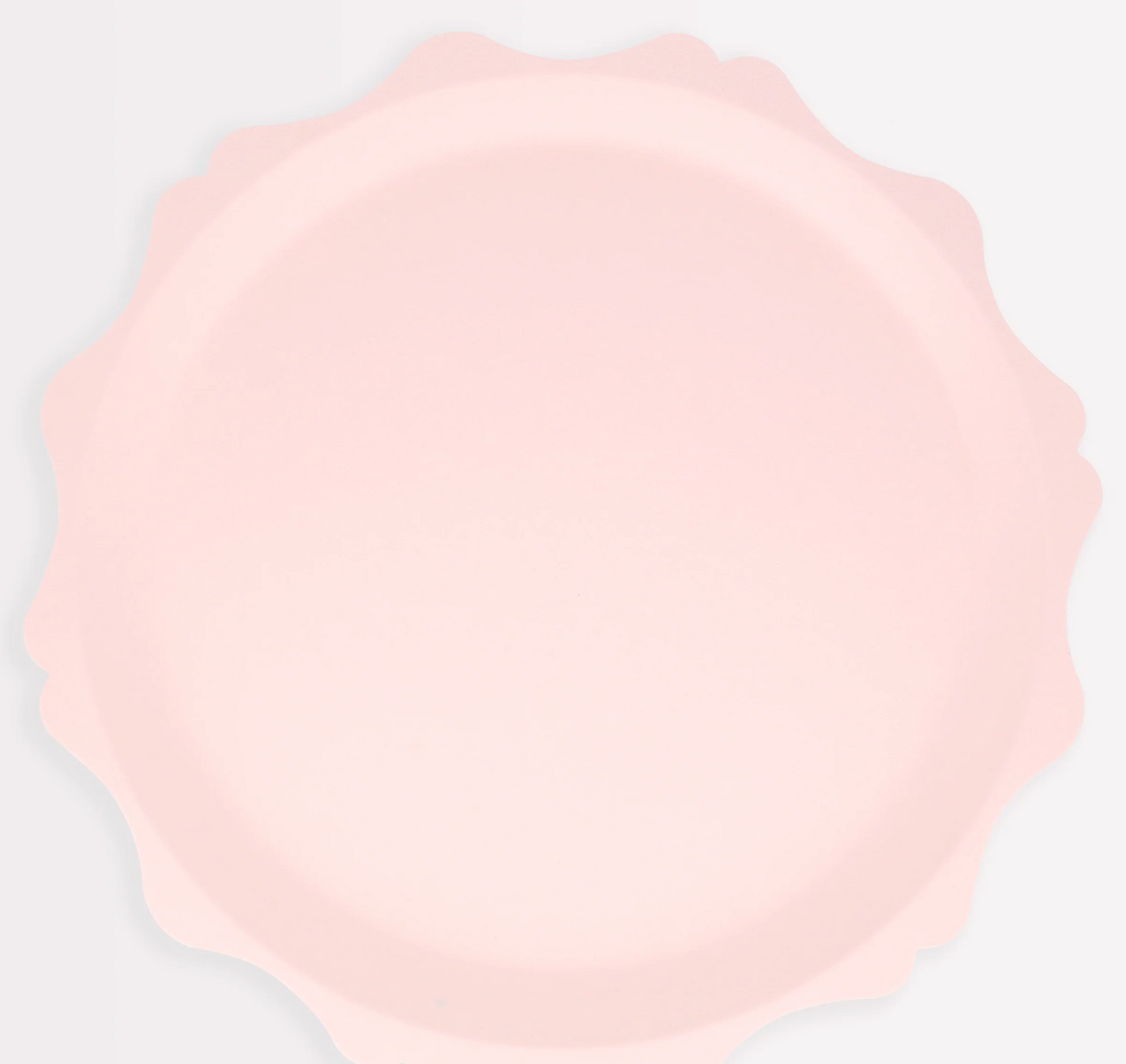 Pink Decorative Edge Compostable Dinner Plates