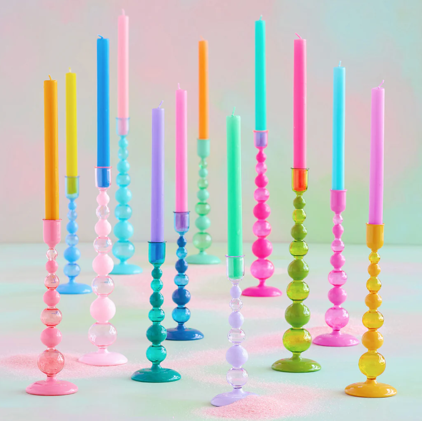 Sugar Plum Finial Taper Candle Holder